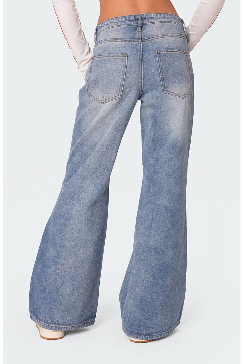 Low Rise Wide Leg Jeans, Alternate, color, LIGHT-BLUE