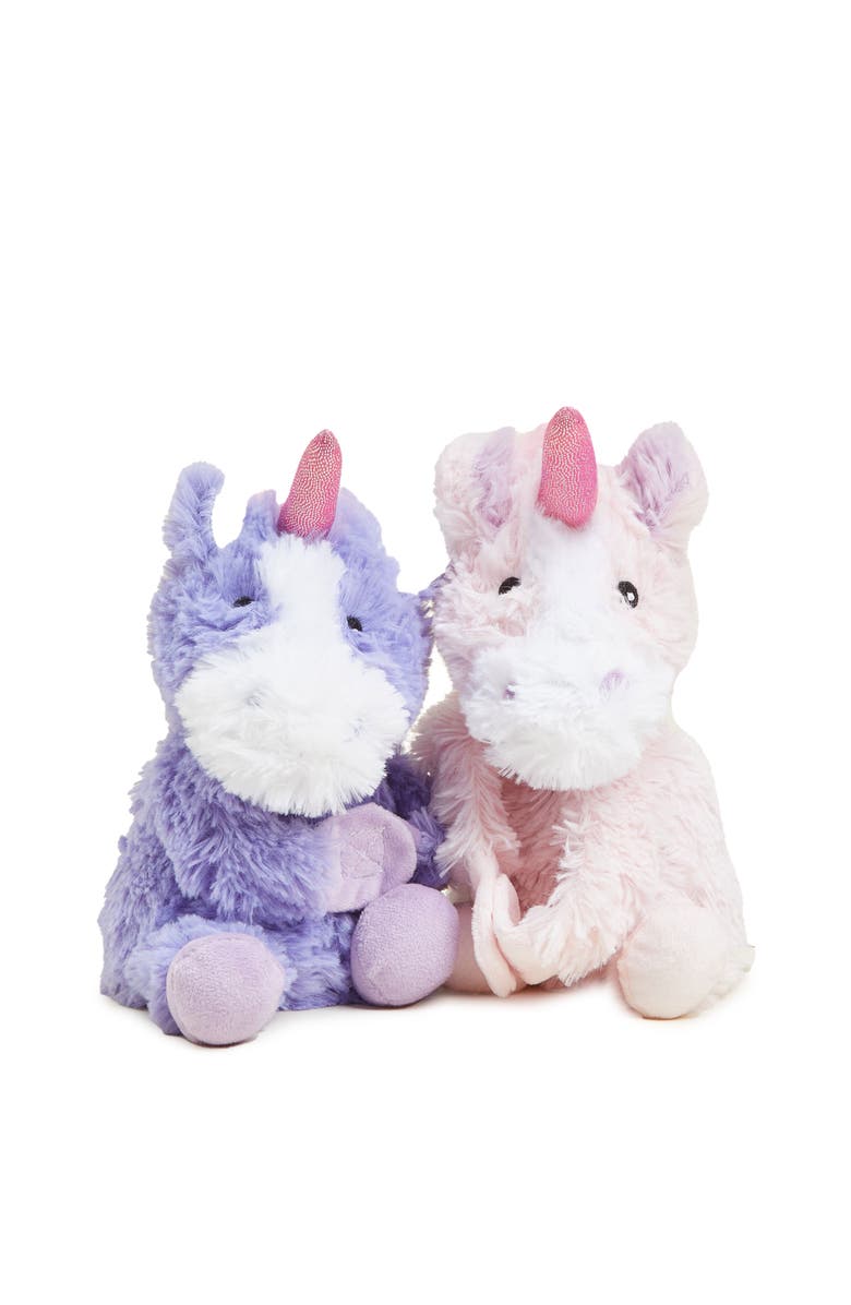 Warmies Unicorn Hugs Plush Toy, Alternate, color, Pink/Purple