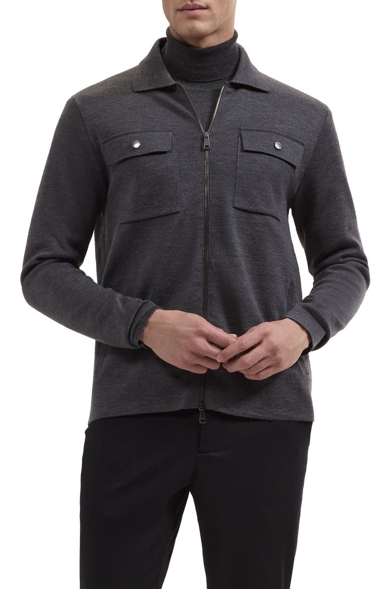 Milano Merino Wool Cardigan, Main, color, ANTHRACITE