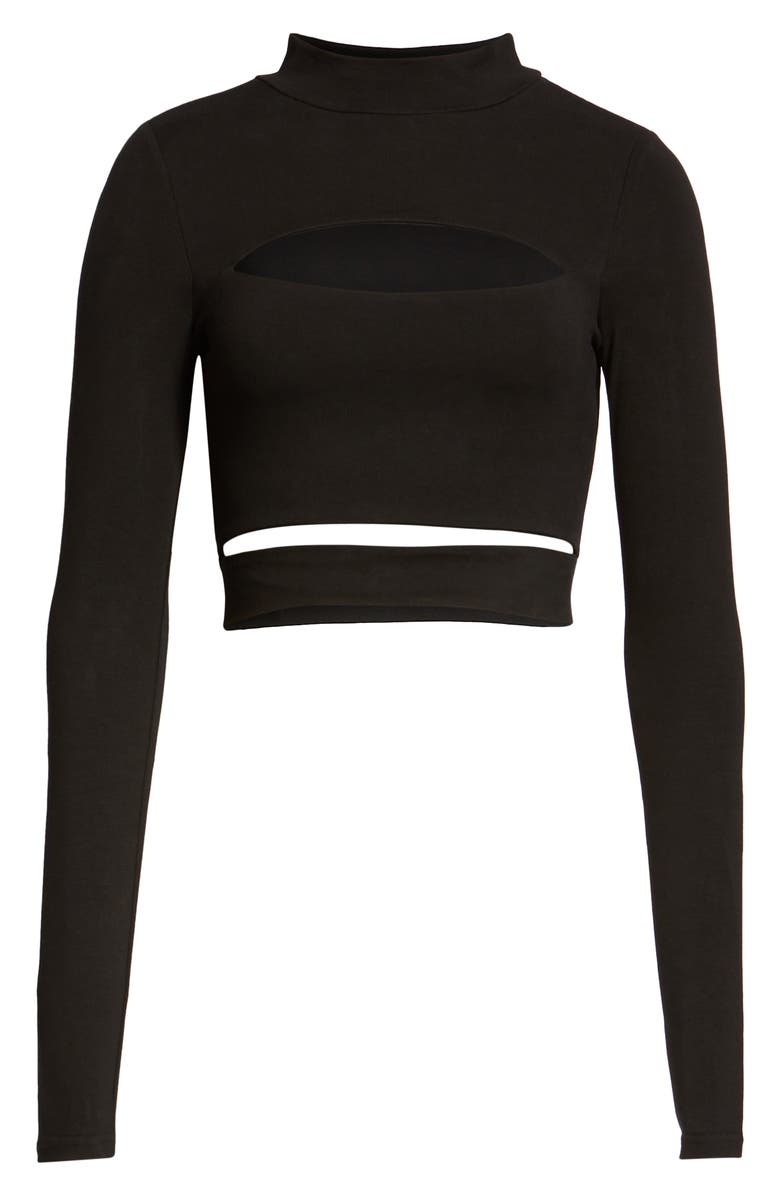 Tiger Mist Shecki Cutout Crop Top, Alternate, color, 
