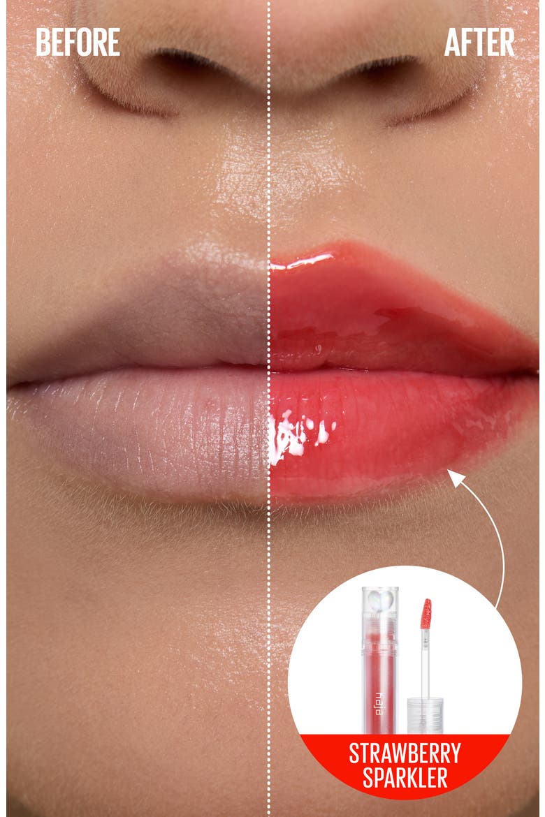 Juicy Glass Instant Hydrating & Plumping Lip Gloss, Alternate, color, STRAWBERRY SPARKLER