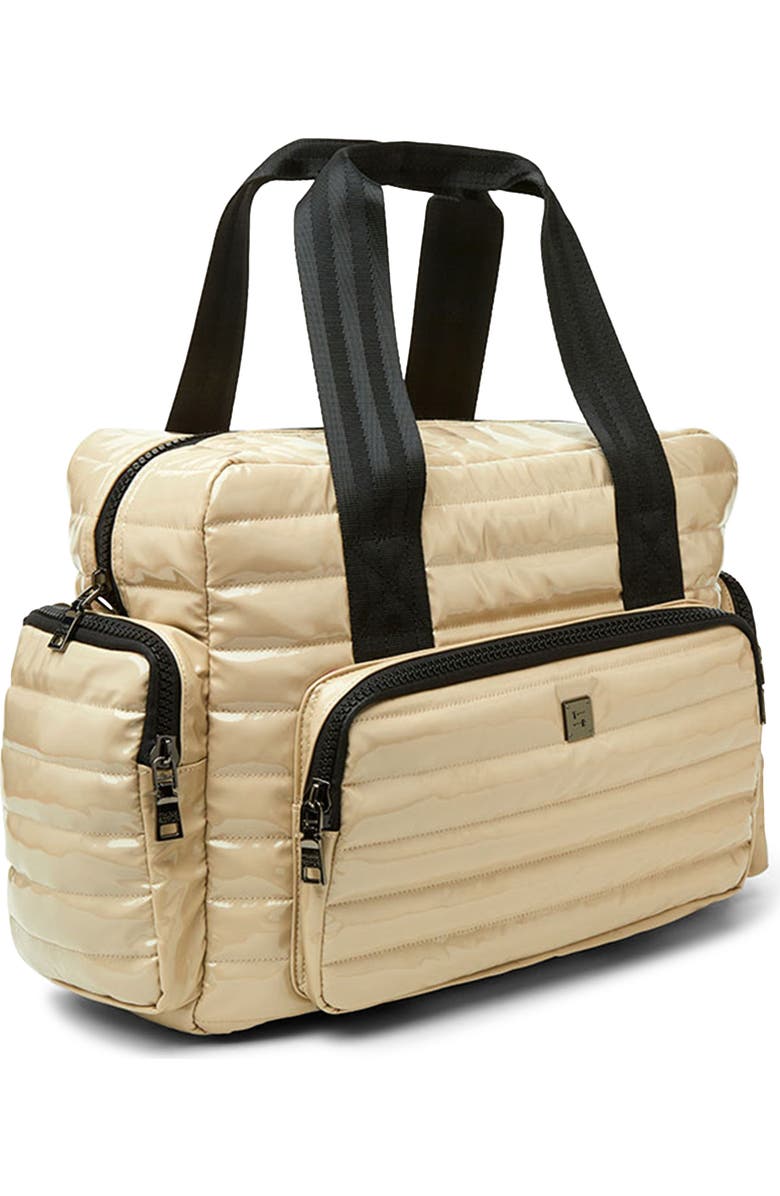 THINK ROYLN Voyager Travel Bag, Alternate, color, Blonde Patent