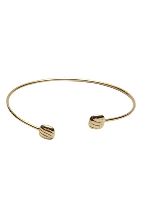 Rib Textured Cuff Bracelet