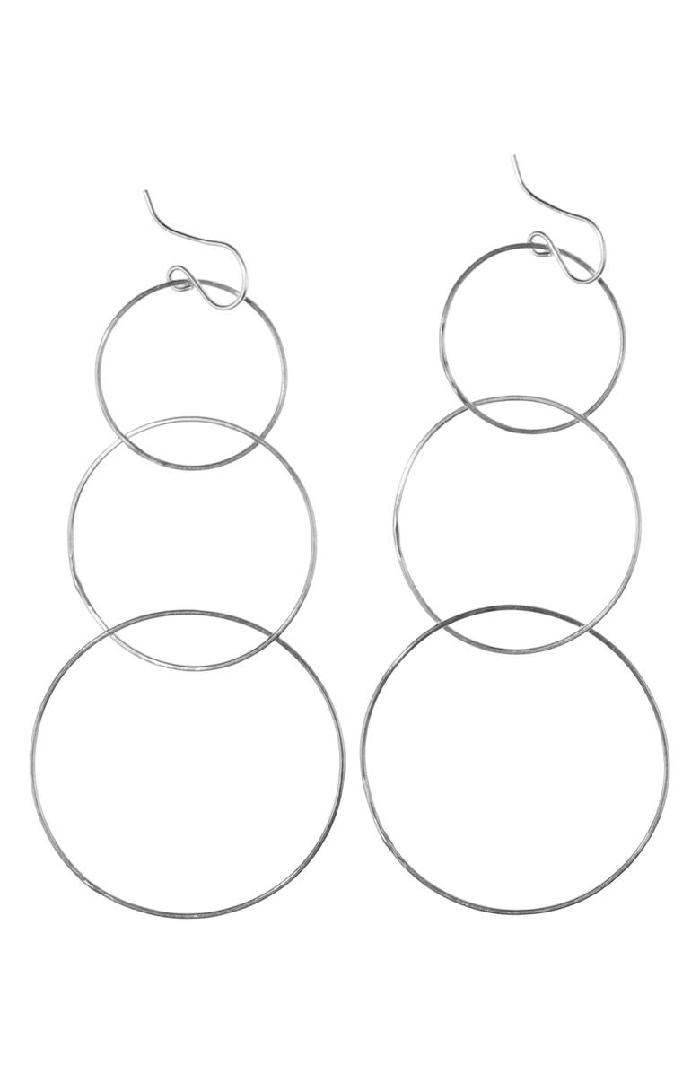 Nashelle Triple Hoop Drop Earrings, Main, color,