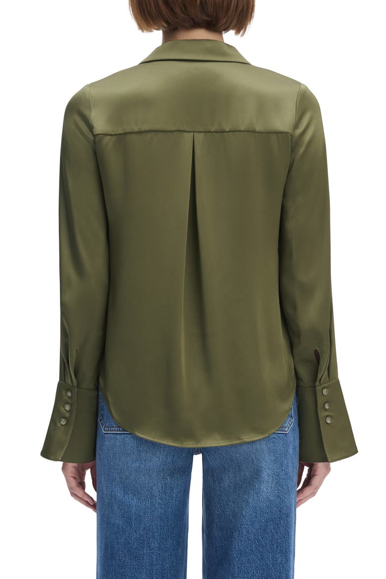 The Lily Button-Up Shirt, Alternate, color, SMOKETREE