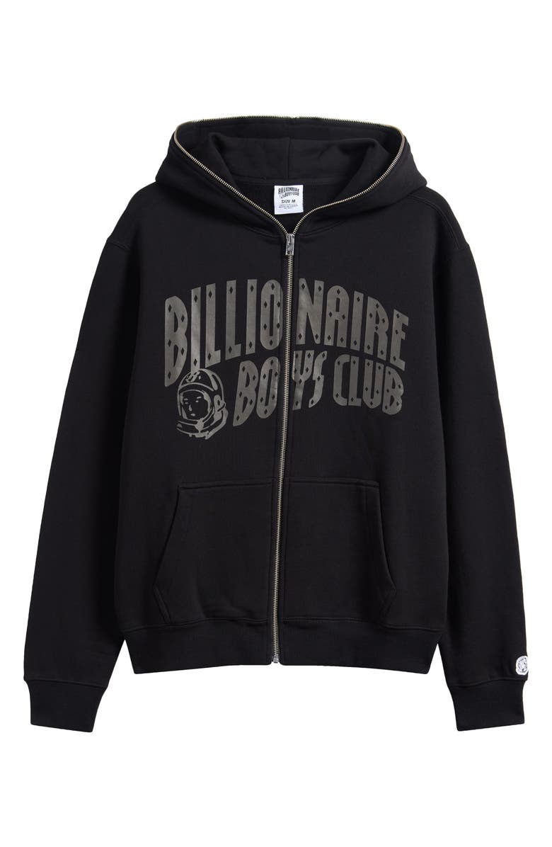Billionaire Boys Club Curve Graphic Zip Hoodie, Alternate, color, Black
