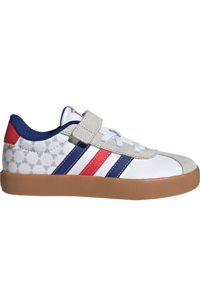 adidas Kids' VL Court 3.0 Sneaker, Alternate, color, White/ Pure Ruby/ Ink