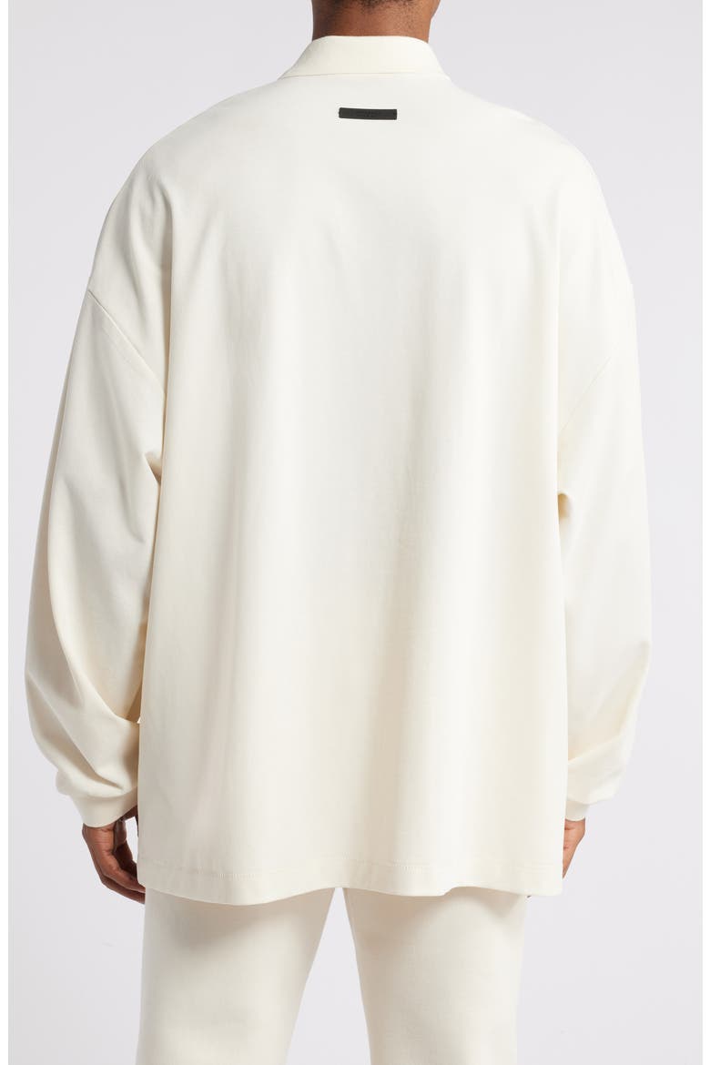 Gender Inclusive Oversize Cotton Blend Piqué Polo, Alternate, color, SHELL