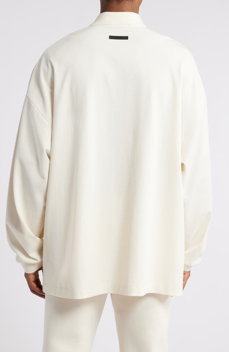 Fear of God Essentials Gender Inclusive Oversize Cotton Blend Piqué Polo, Alternate, color,