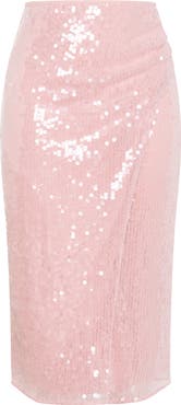 City Chic Sequin Midi Skirt