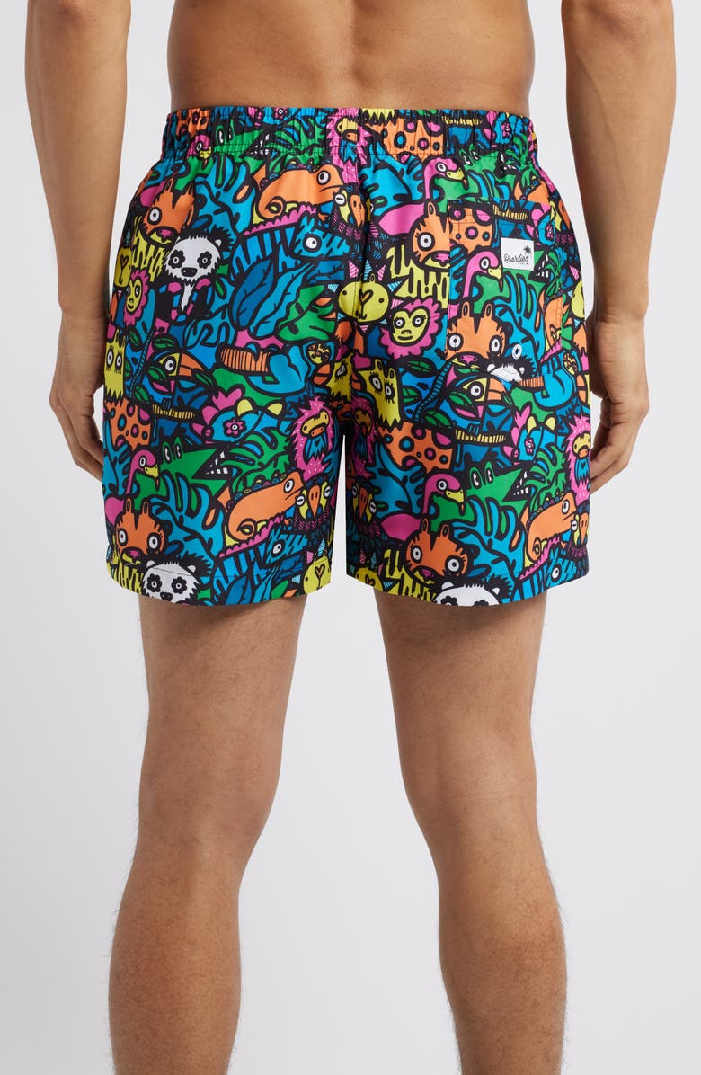 Boardies Munday Jungle Mid Length Swim Trunks, Alternate, color, Multi