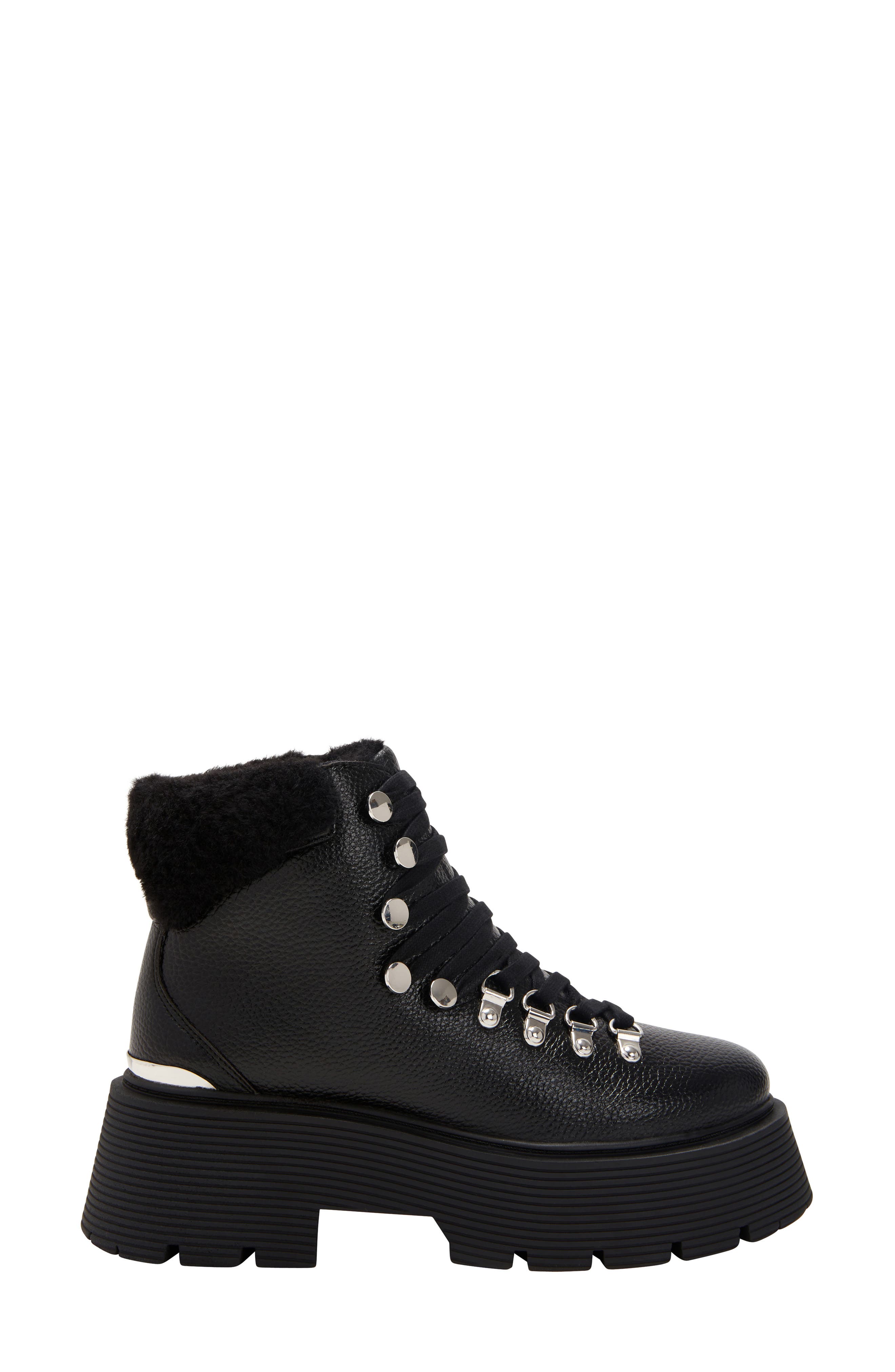 The Jenifer Combat Bootie, Alternate, color, BLACK