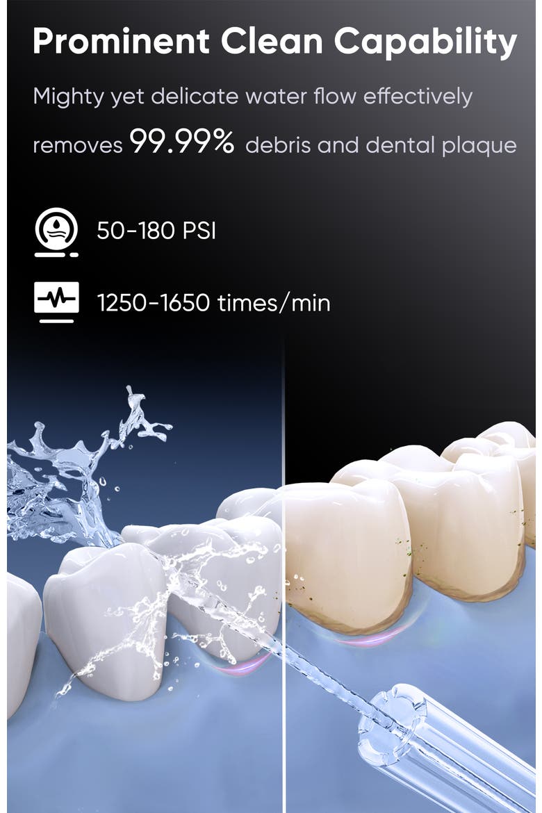 LP233 Pro UVC Countertop Water Flosser with DY156 Essential Electric Toothbrush Bundle, Alternate, color, Open Grey
