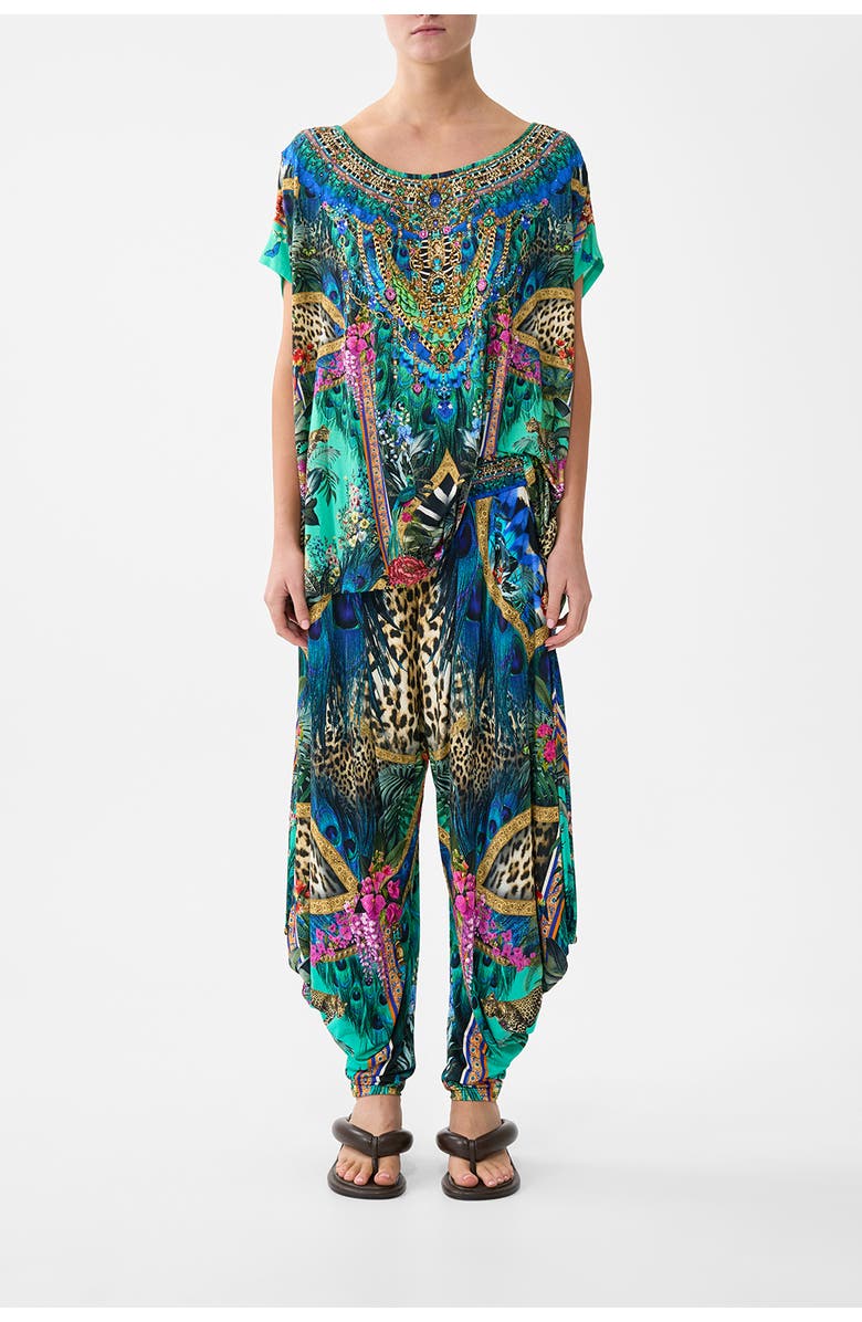 Camilla Jersey Drape Pant With Pocket, Main, color, Animal Alchemy
