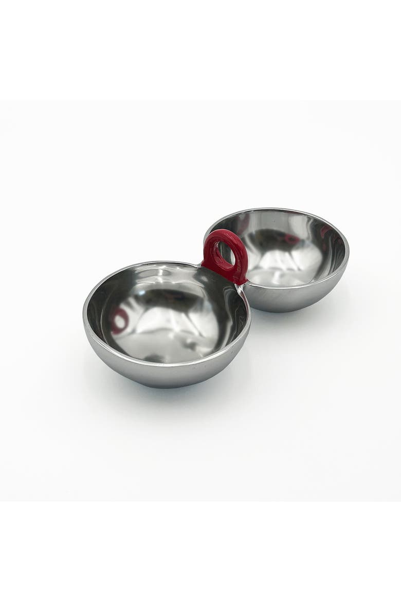 San Miguel 2 Part Salsa Bowl, Main, color, Silver