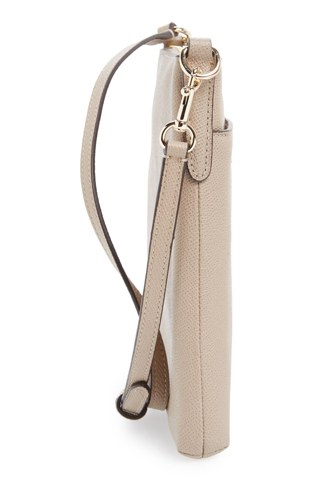 Leather Crossbody Bag, Alternate, color, STONE