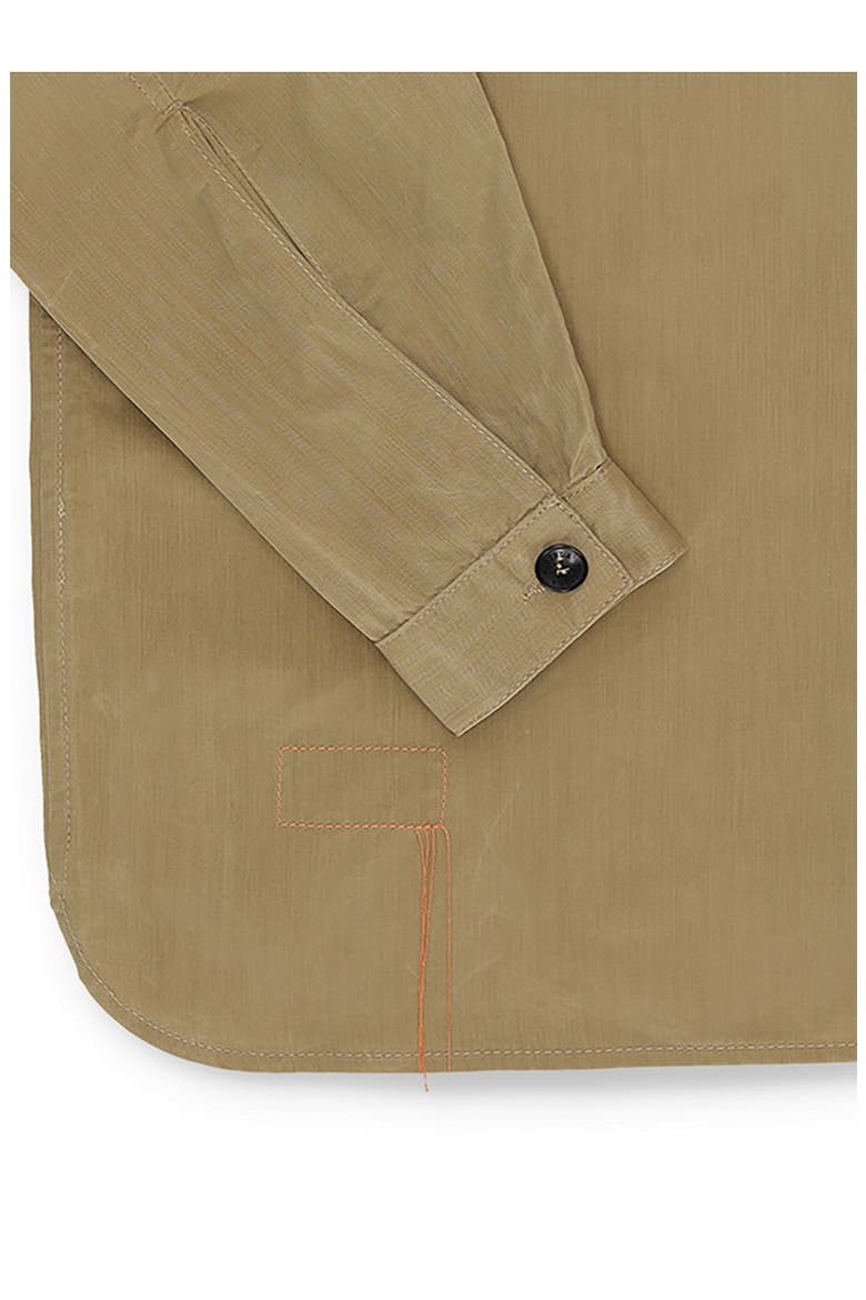 Mark Cotton Cerato Overshirt, Alternate, color, BEIGE