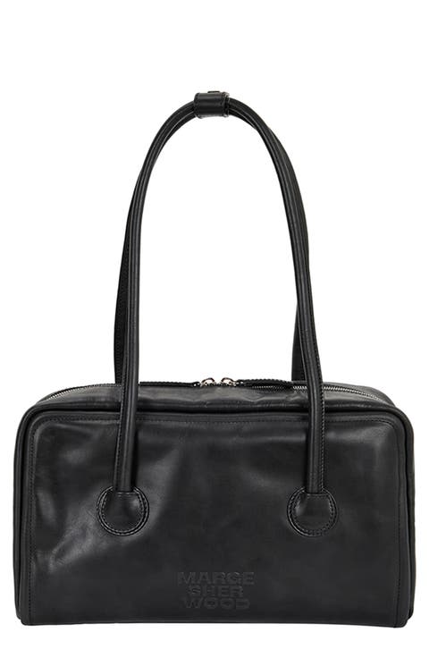 Boston Leather Shoulder Bag