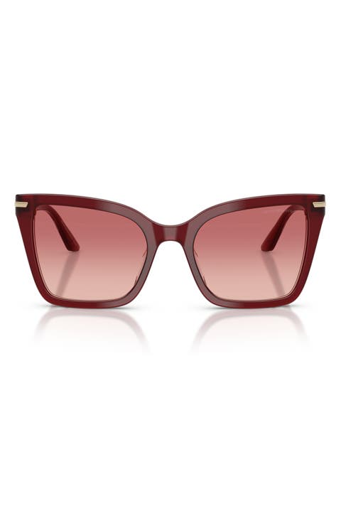 53mm Gradient Square Sunglasses