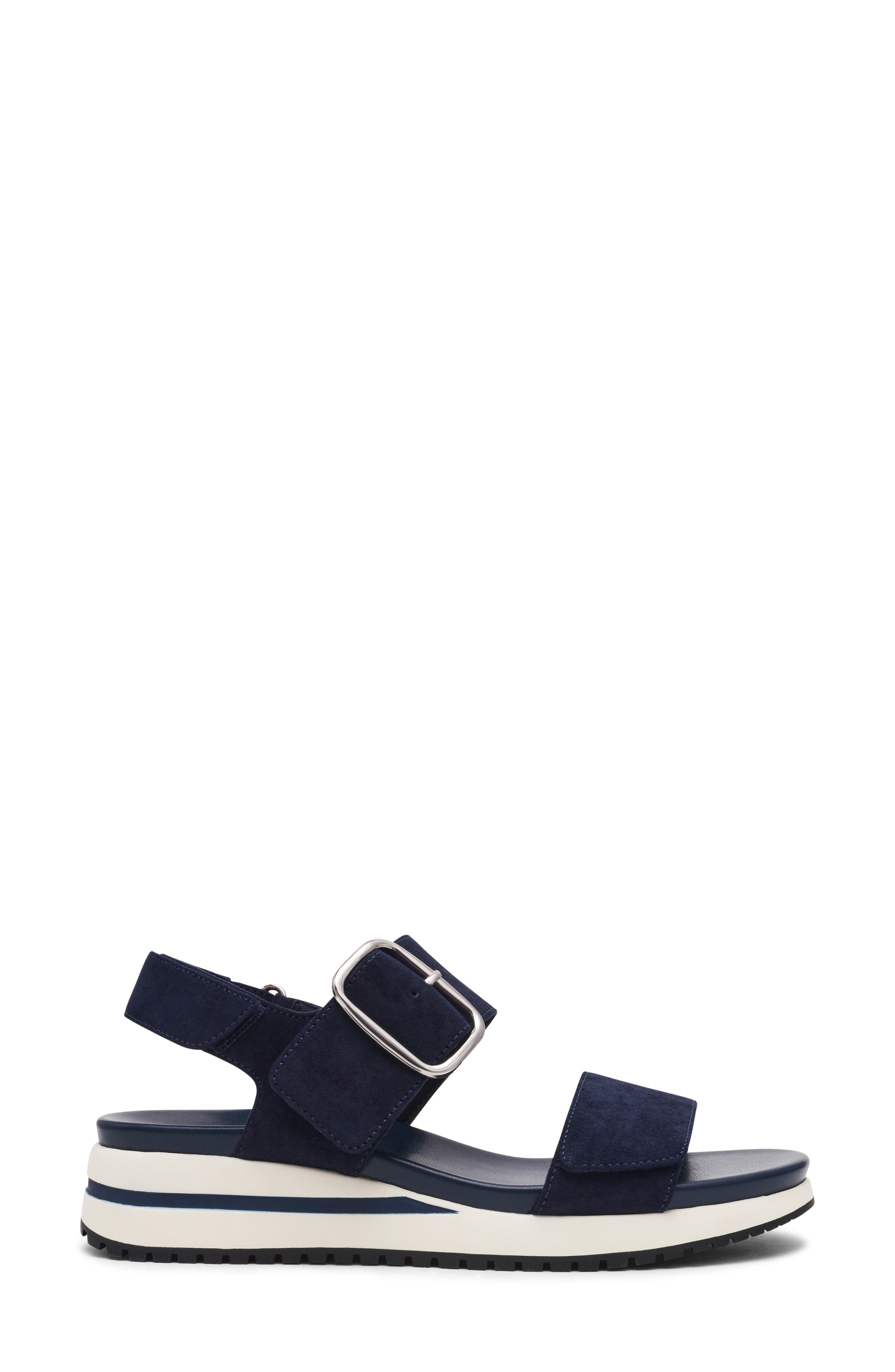 Evanti Ankle Strap Platform Sandal, Alternate, color, NAVY