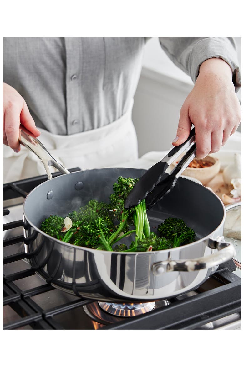 Valencia 11-Piece Stainless Steel Cookware Set, Alternate, color, STAINLESS STEEL