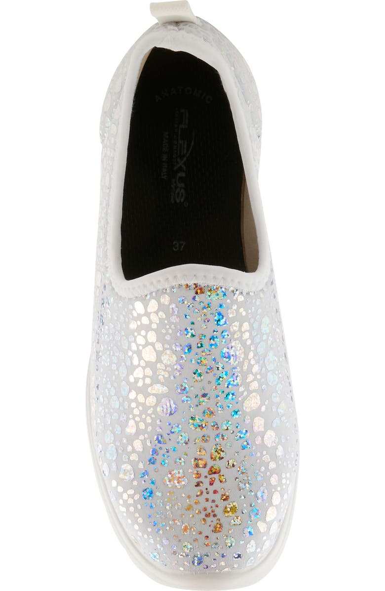 Flexus by Spring Step Anisia Slip-On Sneaker, Alternate, color, Silver Croco