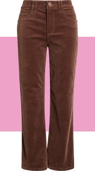 Democracy Itty Bitty Crop Corduroy Flare Pants