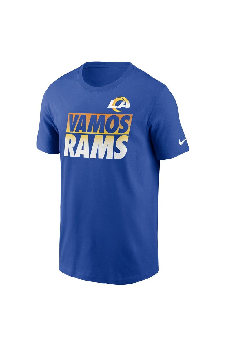 Nike Men's Nike Royal Los Angeles Rams Hometown Collection Vamos T-Shirt, Alternate, color, Royal