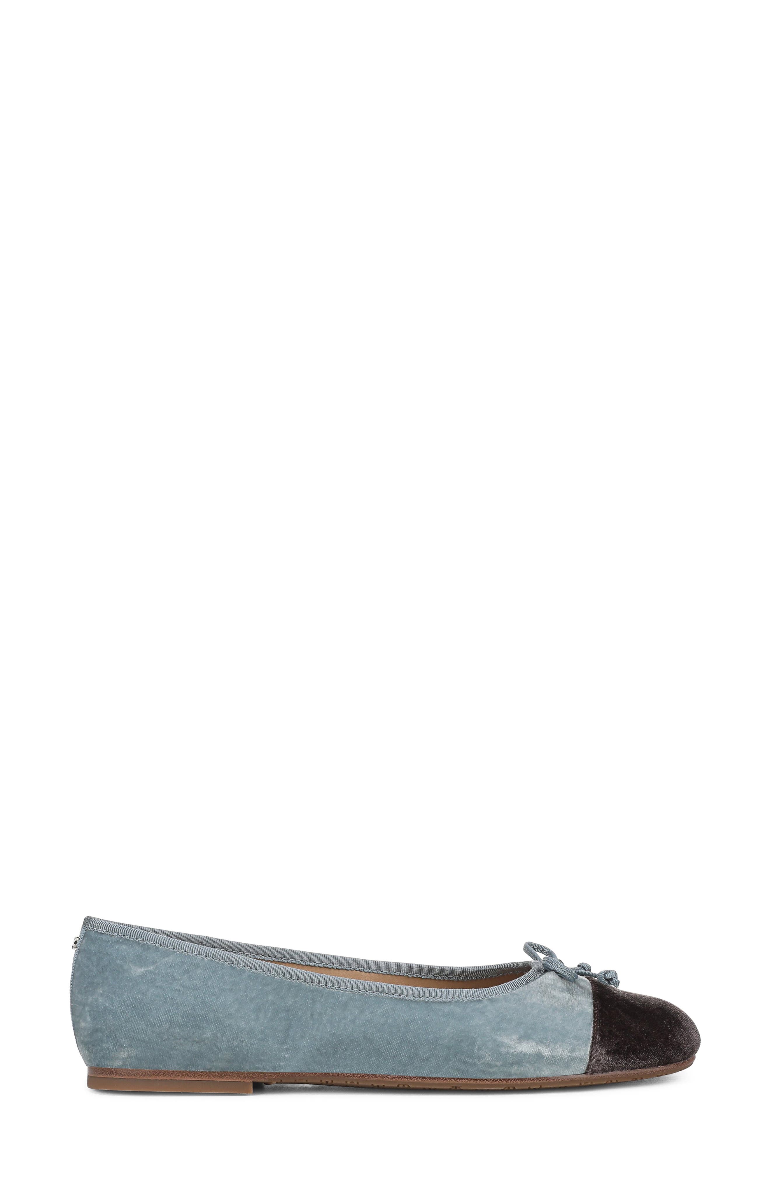 Alie 2 Ballet Flat, Alternate, color, AZURE BLUE/ MINK BROWN