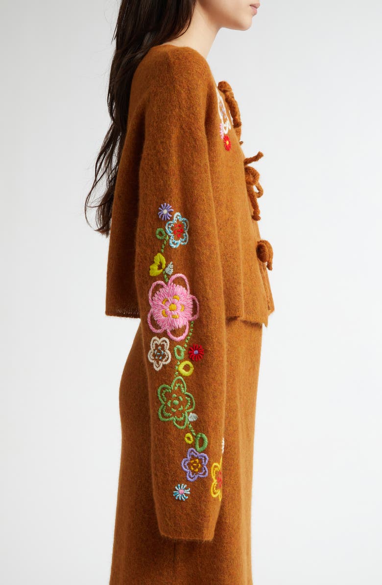 YanYan Fafa Alpaca & Wool Blend Cardigan, Alternate, color, 