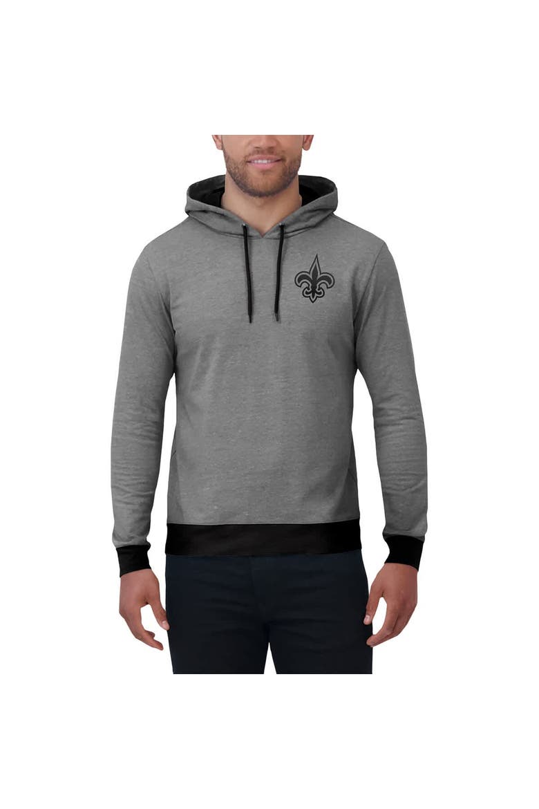Men's Darius Rucker Collection by Fanatics Black New Orleans Saints Tonal Knit Pullover Hoodie, Alternate, color, Black