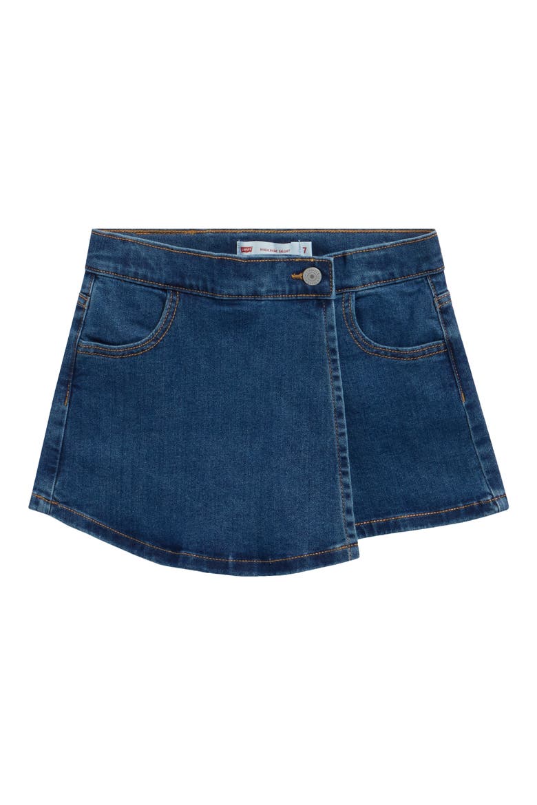 Kids' Denim Skort, Main, color, PACIFIC HIGHWAY