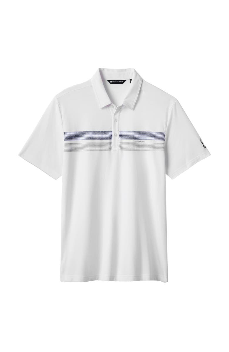 TravisMathew Men's TravisMathew White Seattle Mariners Top Recruit Tri-Blend Polo, Alternate, color, White