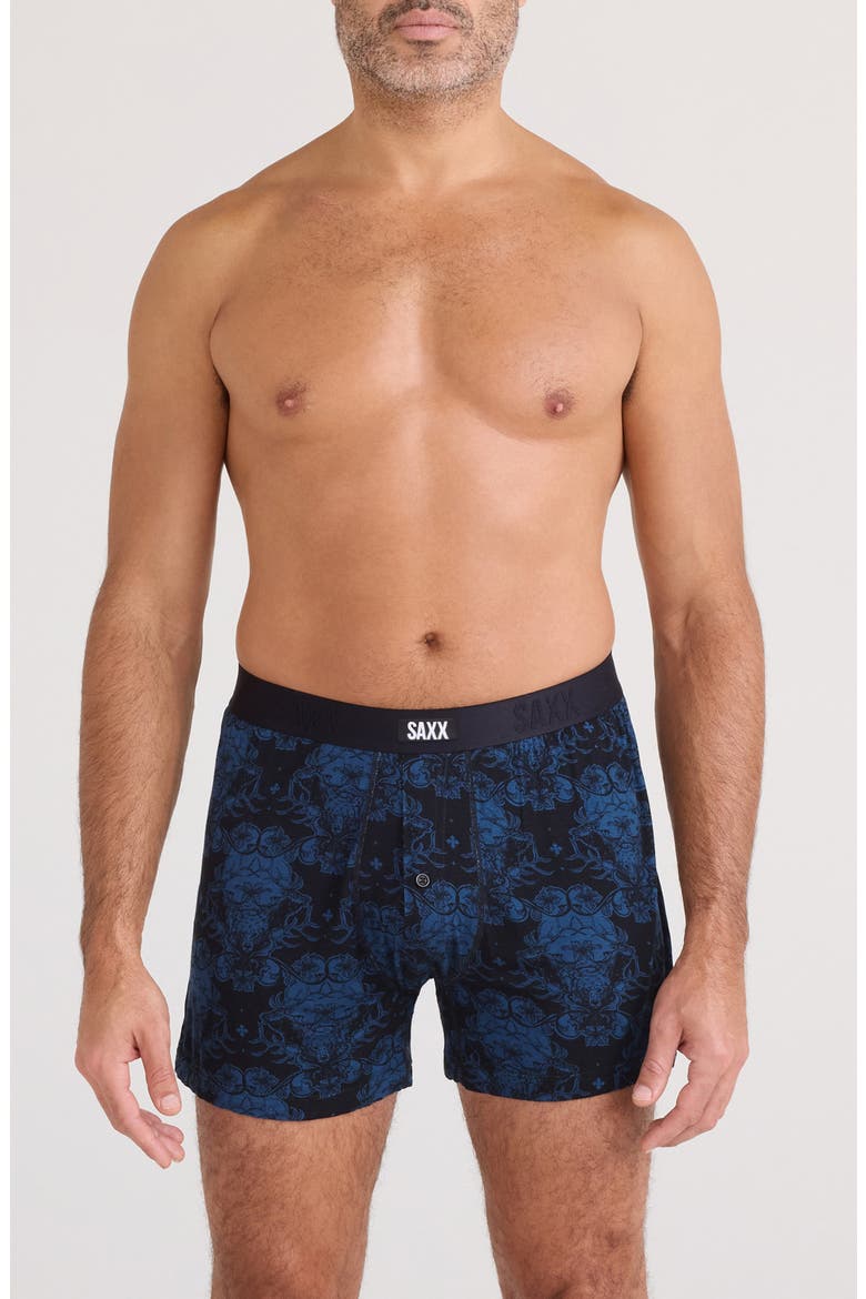 Snooze Boxer Shorts, Main, color, BEAR BROCADE-DARK DENIM