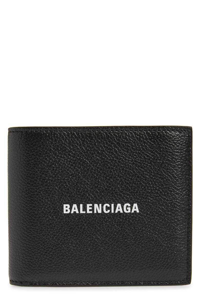Square Billfold Wallet, Main, color, 1090 BLACK/WHITE