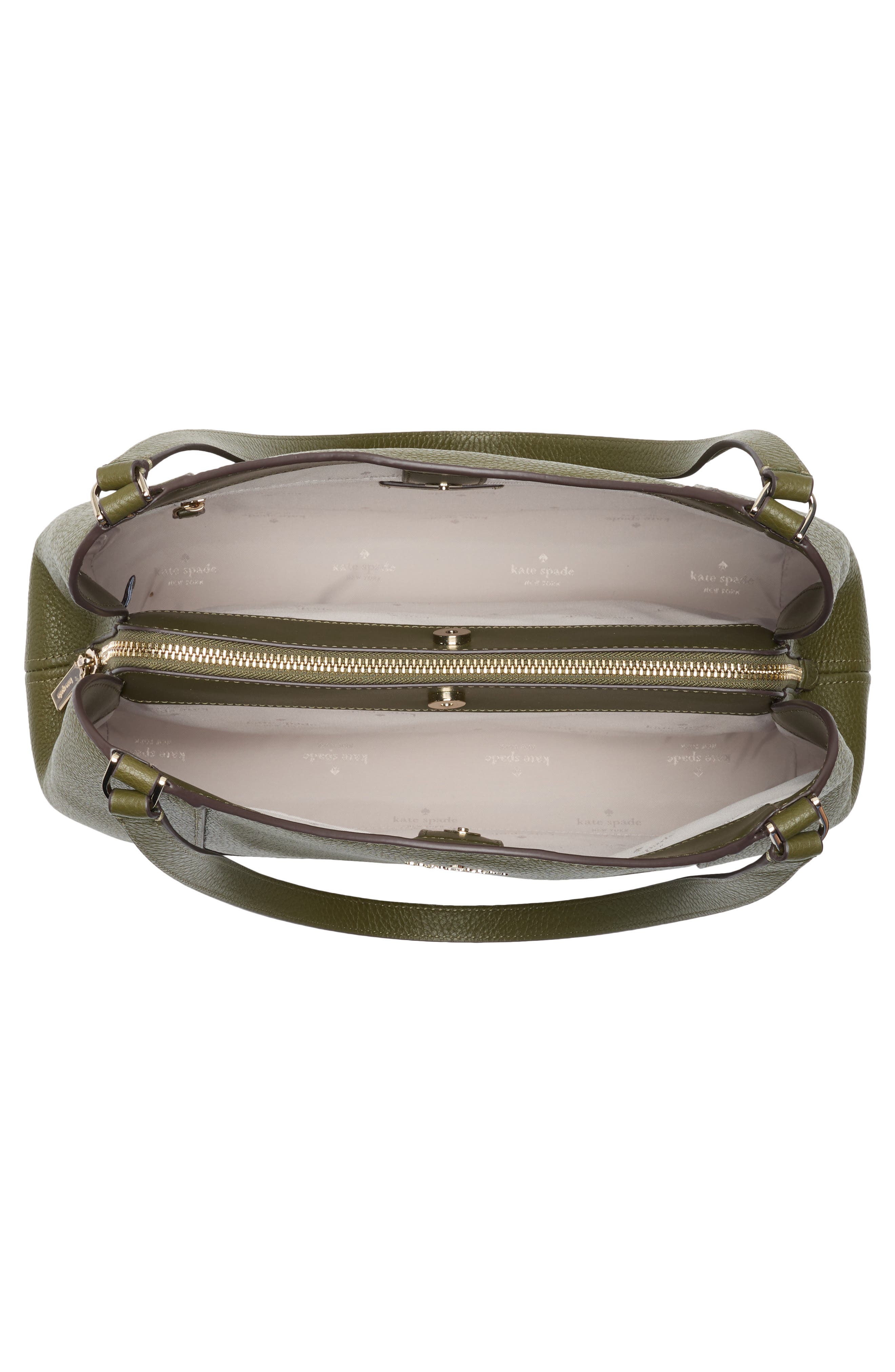 Kate Spade New York lena triple compartment shoulder bag, Alternate, color, Seaweed