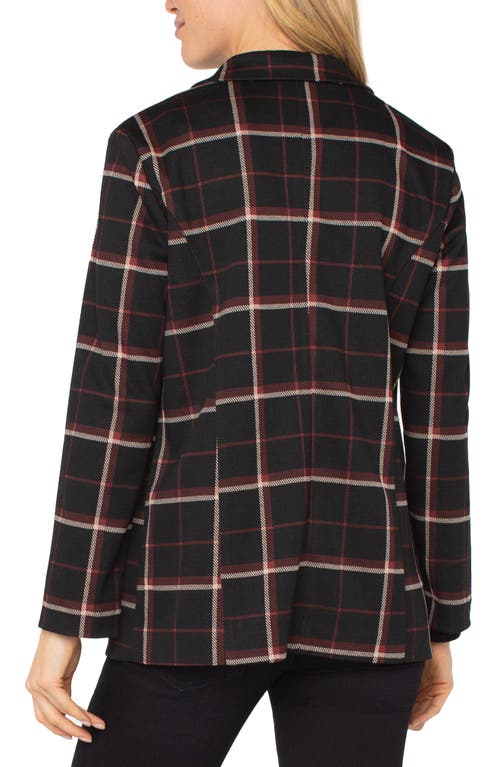 Liverpool Los Angeles Plaid Notched Lapel Blazer In Multi