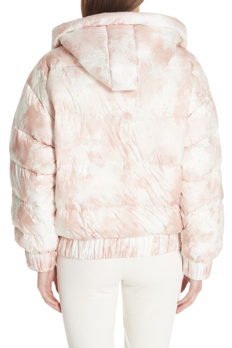 Tie Dye Down Puffer Jacket, Alternate, color, CHALK/ LUNAR