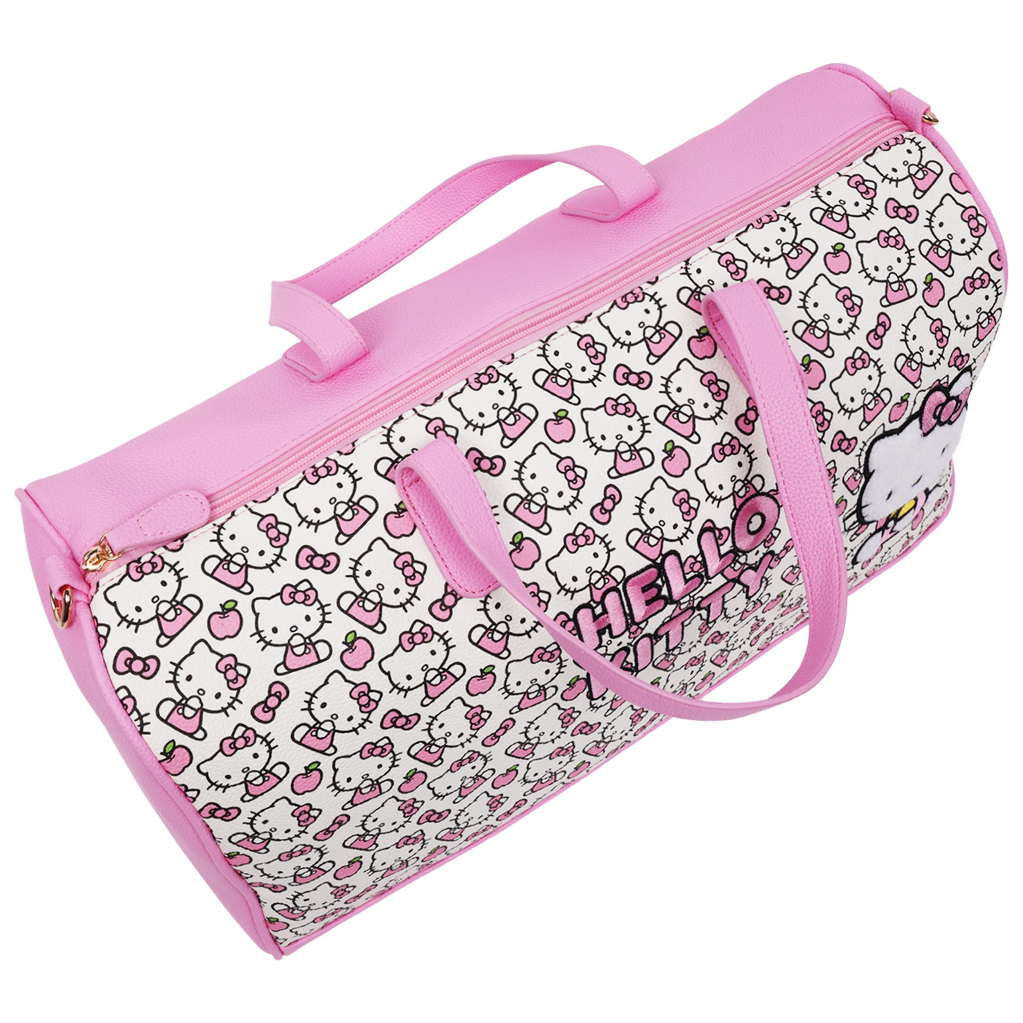 FUL/SANRIO Hello Kitty Pink & White Weekender Duffel Bag, Alternate, color, Red