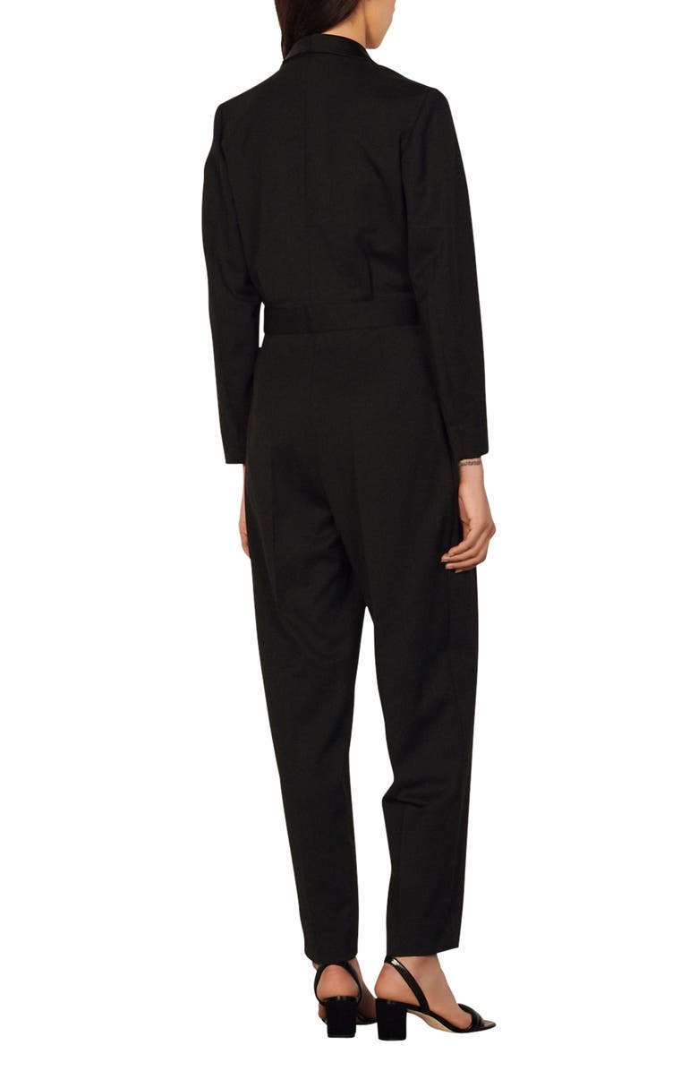 SANDRO Pippa Long Sleeve Jumpsuit, Alternate, color, 
