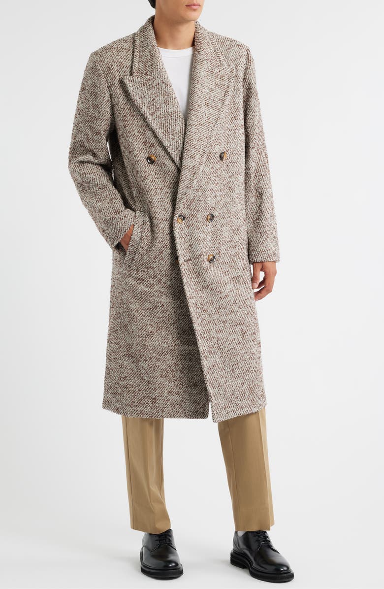 KROST Elliot Wool Blend Overcoat, Alternate, color, Sepia Rose