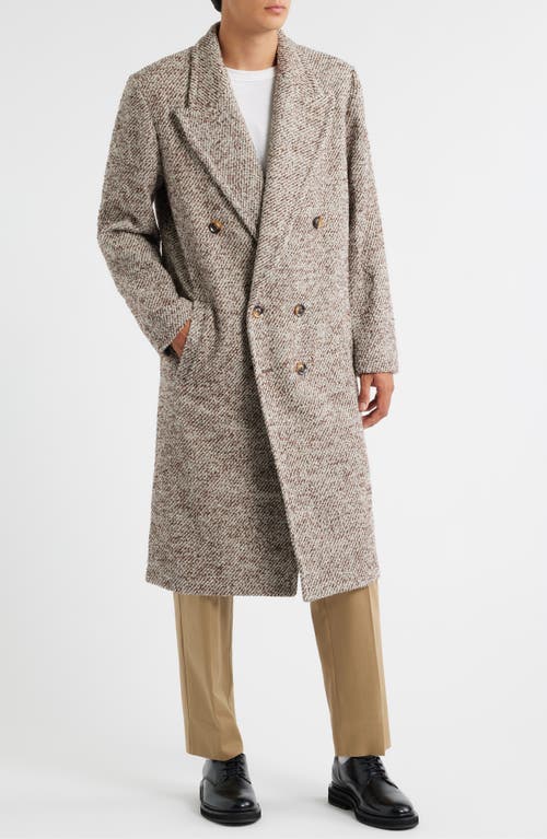 Krost Elliot Wool Blend Overcoat In Neutral
