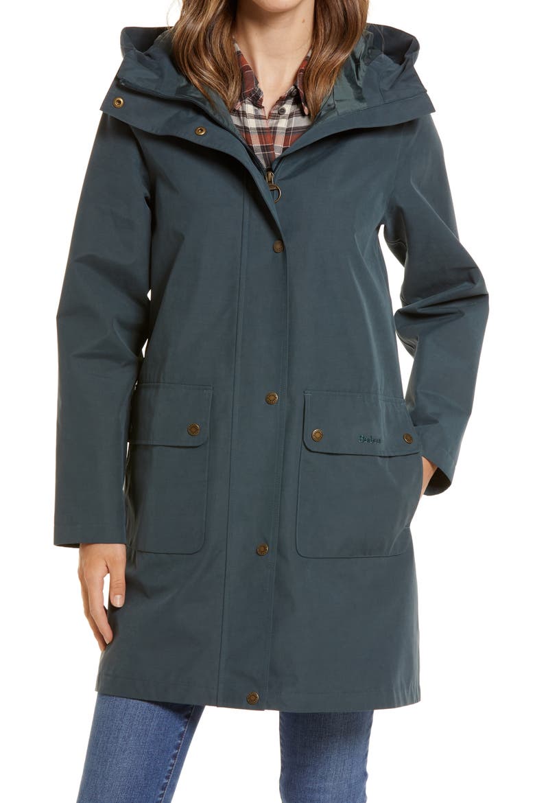 Ashover Waterproof Hooded Raincoat, Alternate, color, ISLE GREEN