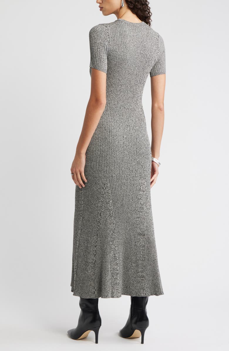 Nordstrom Rib Knit Dress, Alternate, color, Beige-Black Marl