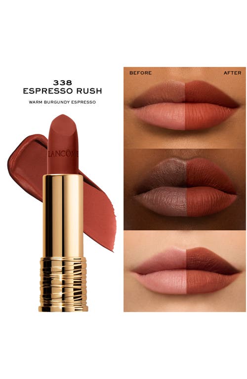 Lancôme L'absolu Rouge Drama Full Coverage Matte Lipstick In Espresso Rush