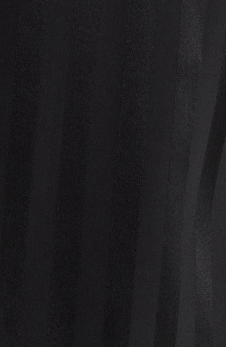 Lunya Stripe Jacquard Washable Silk Pajamas, Alternate, color, Black Jacquard