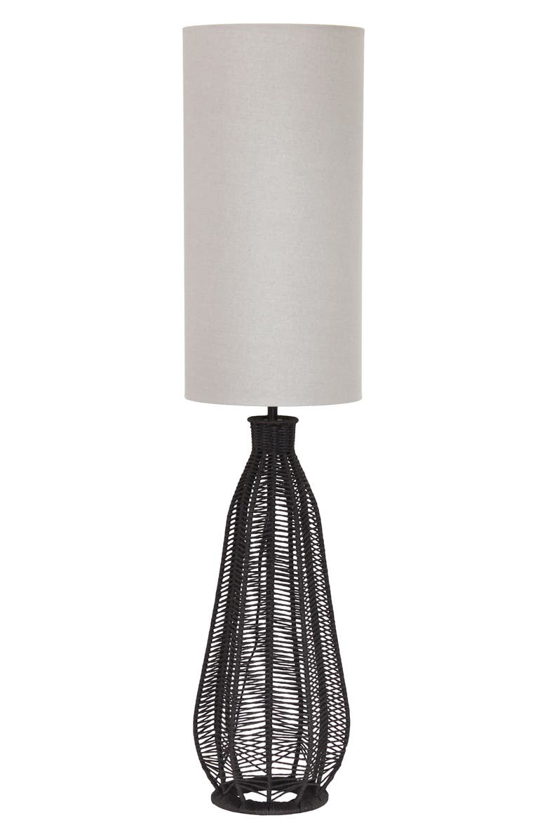 LALIA HOME Paper Lamp Floor Lamp, Main, color, Black