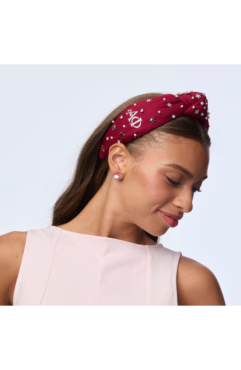 Lele Sadoughi Alpha Phi Stud Earrings, Alternate, color, Silver 020