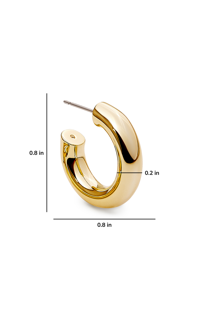 Ana Luisa Hoop Earrings - Tia Mini, Alternate, color, Gold