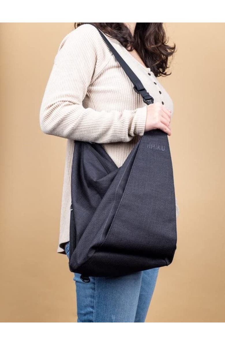 HAIKU Crescent 2.0 Handbag, Alternate, color, Black In Bloom